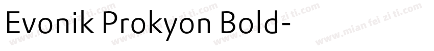 Evonik Prokyon Bold字体转换
